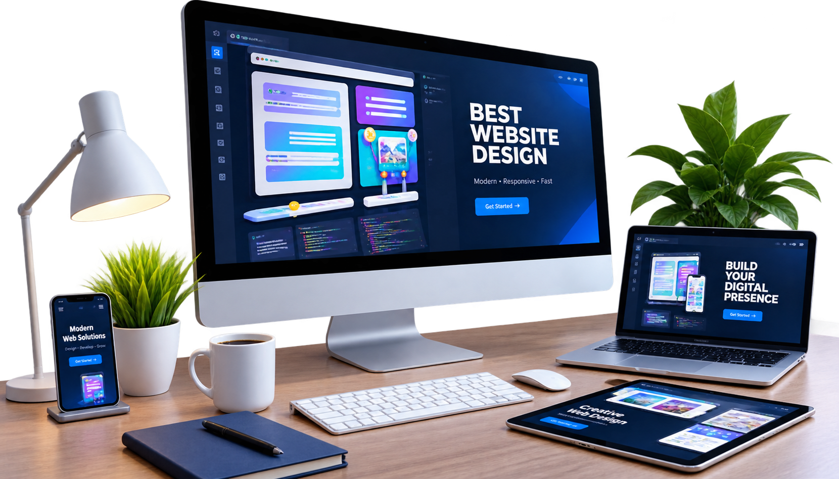 Modern Web Design Workspace